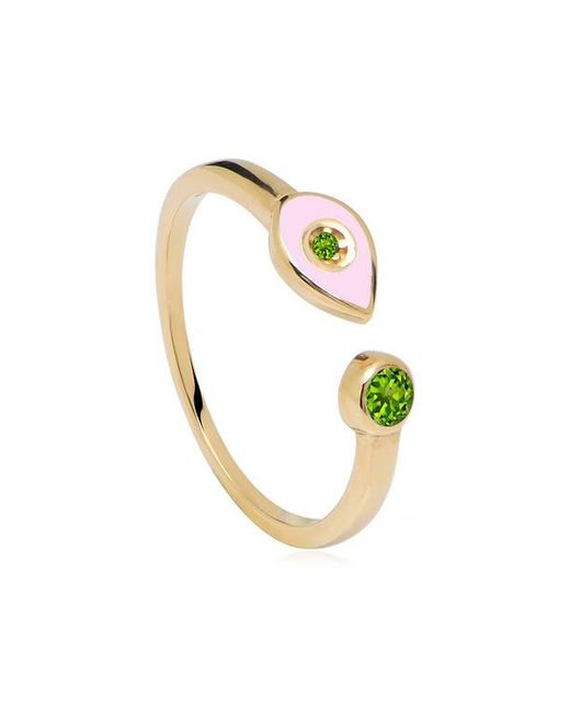 Gabi Rielle Metallic Evil Eye Adjustable Ring