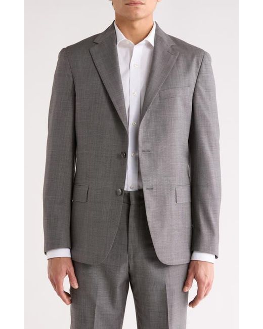 Vince Gray Two Button Notch Lapel Wool Suit Jacket for men