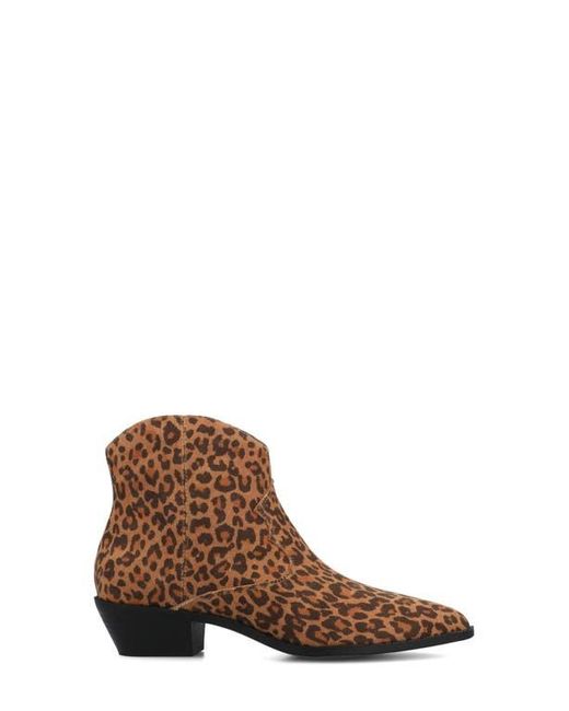 Journee Collection Brown Taliah Western Ankle Boot