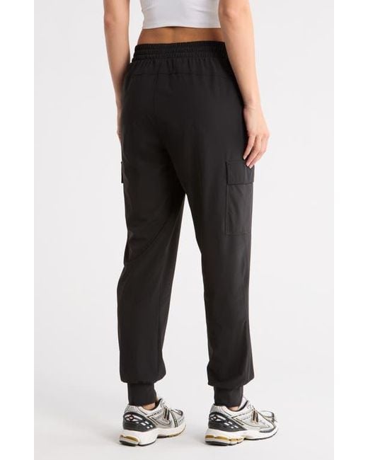 90 Degrees Black Warp Power Move Cargo Joggers