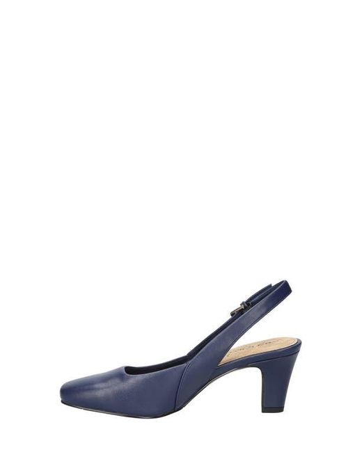 Easy Street Blue Ritsa Slingback Pump