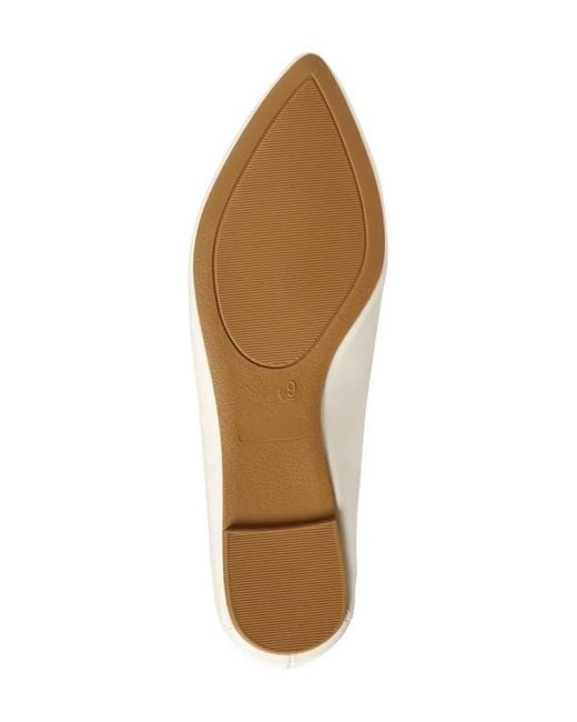 Tahari Natural Paris Pointed Toe Flat