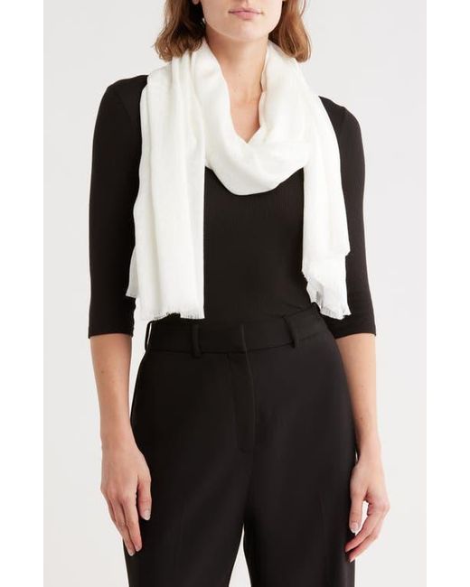 Calvin Klein Black Monogram Logo Pashmina Scarf