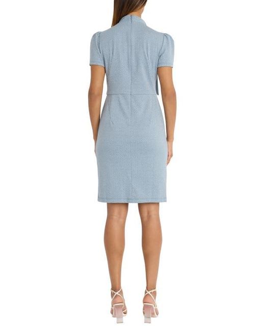maggy london tie neck dress