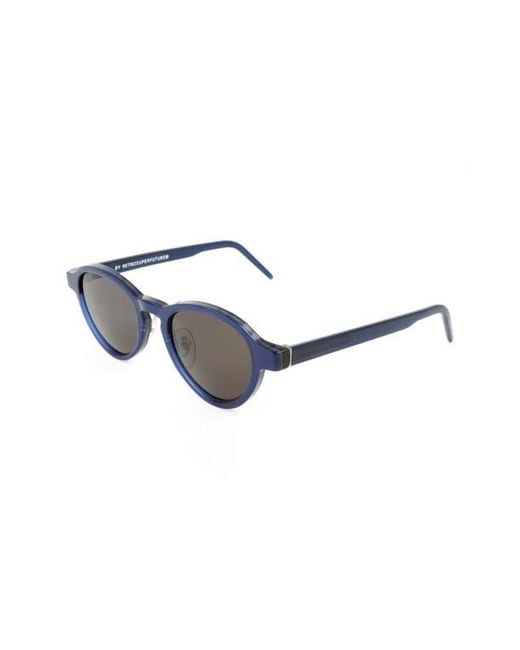 Retrosuperfuture Blue 54Mm Round Sunglasses