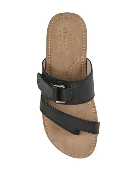 White Mountain Brown Fancify Toe Loop Sandal