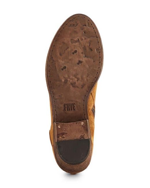Frye Brown Carson Piping Bootie