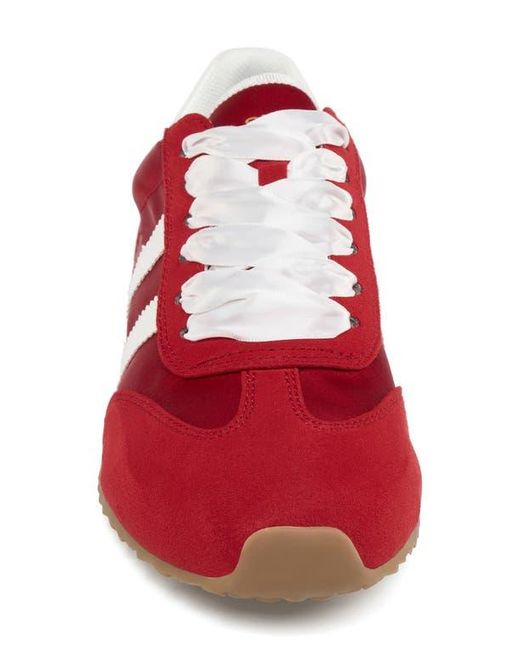 J/Slides Red Pacific Low Top Sneaker