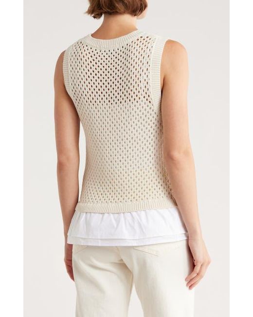 Sanctuary Natural Perfect Mix Cotton Sweater Vest
