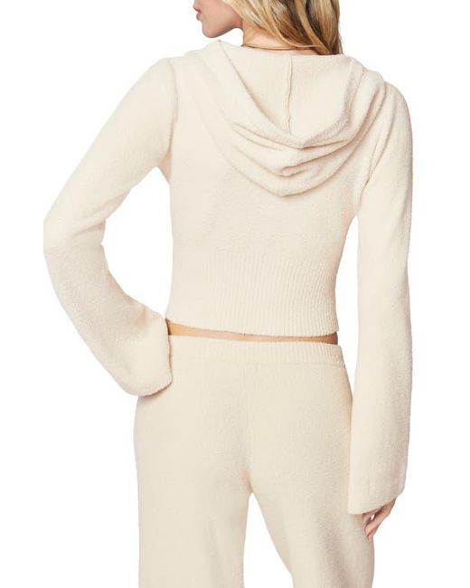 Florence By Mills Natural Cozy Crop Zip Sweater Hoodie