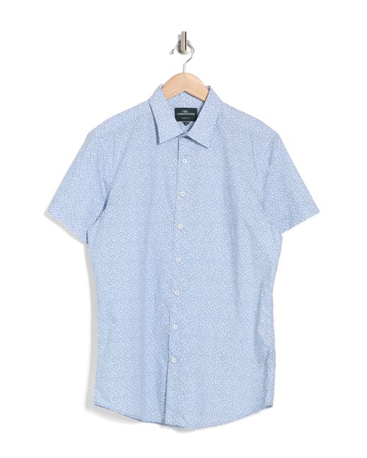 Rodd & Gunn Blue Harper Short Sleeve Cotton Button-up Shirt for men
