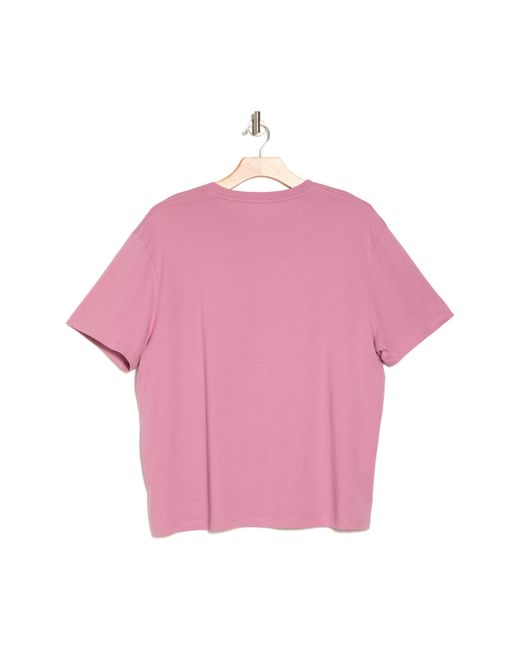 AllSaints Pink Dropout Logo Graphic T-shirt for men