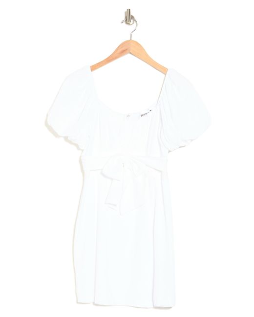 ROW A White Puff Sleeve Dress