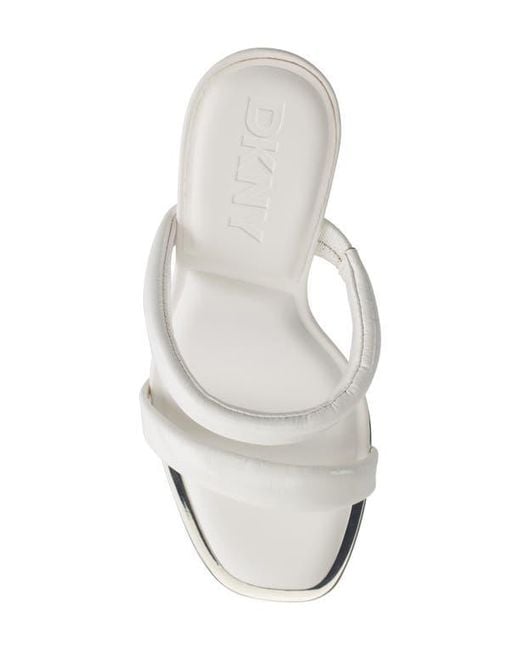 DKNY White Selene Sandal