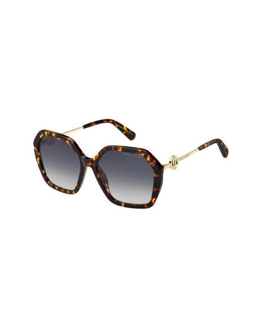 Marc Jacobs Blue 57Mm Gradient Square Sunglasses