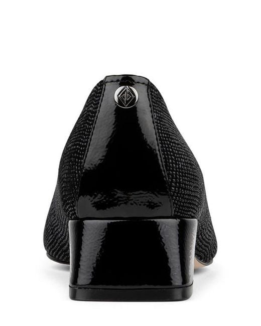 Donald J Pliner Black Cap Toe Pump