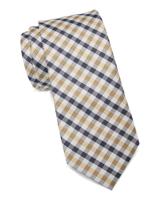 Ben Sherman White Check Print Tie for men
