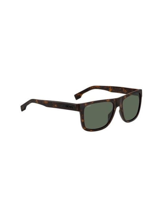 Boss Green 55Mm Rectangular Sunglasses for men