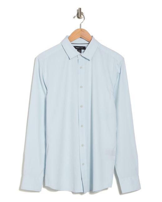 Kenneth Cole Blue Long Sleeve Sport Shirt for men