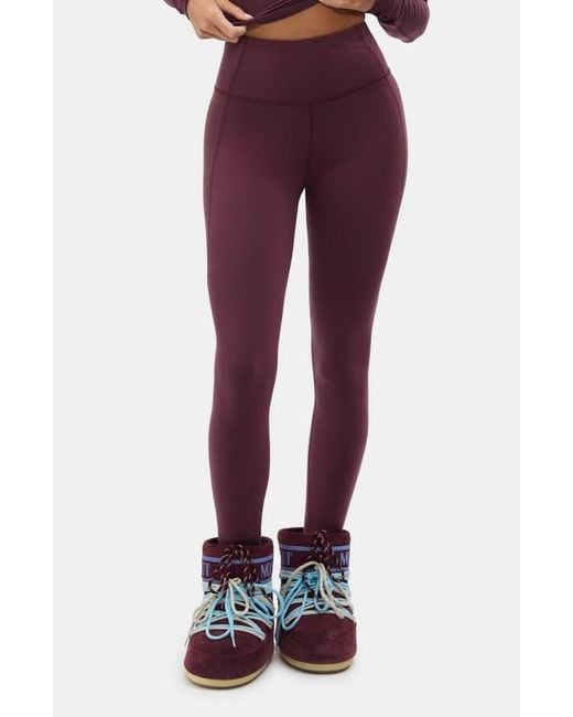 Halfdays Purple Ruth Base Layer Leggings