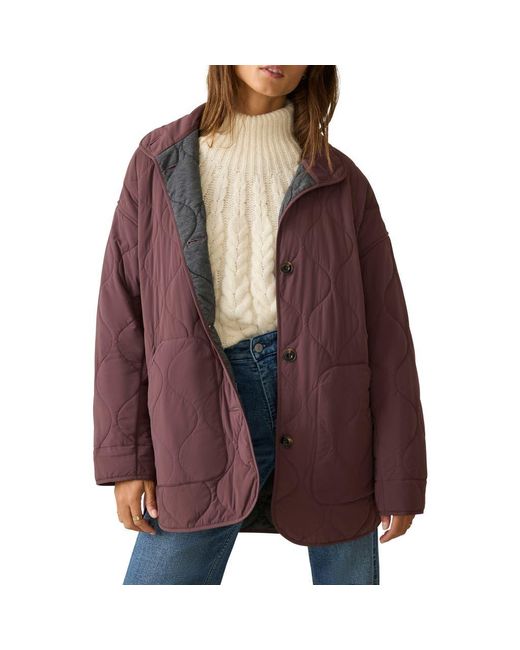 Faherty Brand Purple Horizon Series Quilted Jacket