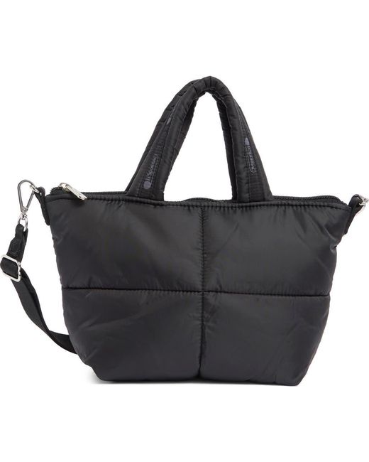 【LESPORTSAC】韓国限定★ PUFFY MINI SATCHEL 韓国限定○LeSportsac○PINA COLADA PUFFYミニサッチェル○黒