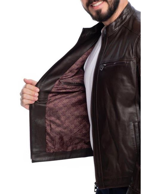 VELLAPAIS Black Soft Leather Jacket for men