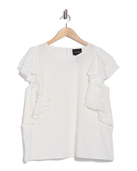 Forgotten Grace White Flutter Sleeve Top