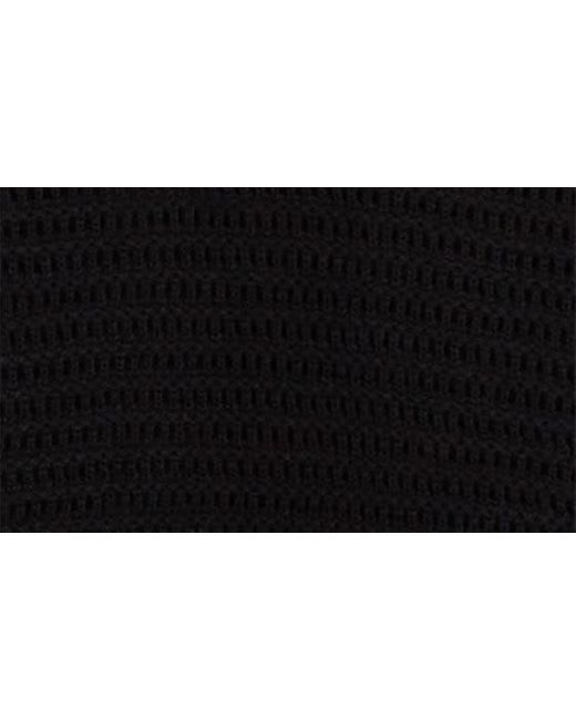 Bobeau Black Crochet Polo Dress
