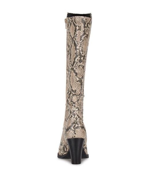 snakeskin boots tall
