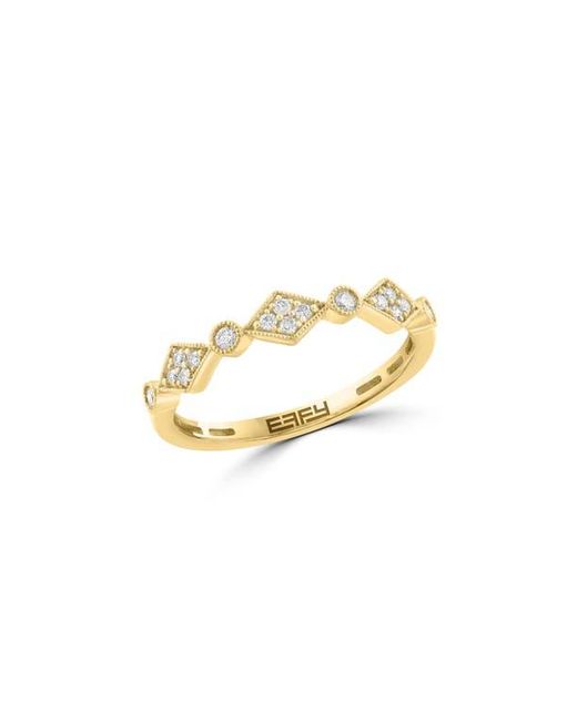 Effy Metallic Diamond Stacking Ring