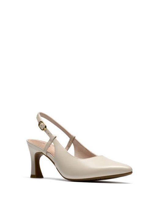 Clarks White Tammitha Slingback Pump