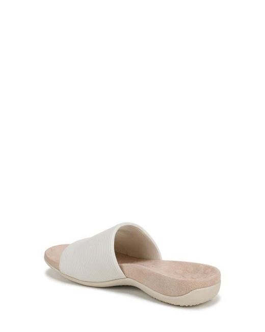 Vionic White Renie Knit Slide Sandal