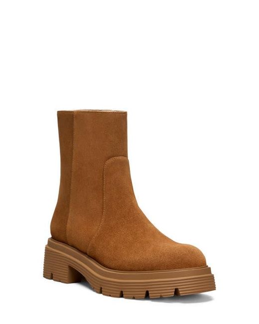 Stuart Weitzman Brown Hudson Lite Zip Bootie