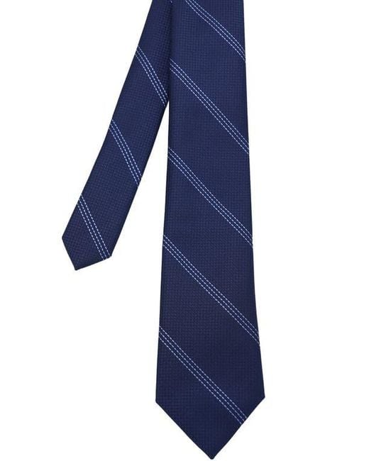 DKNY Blue Stitch Stripe Tie for men