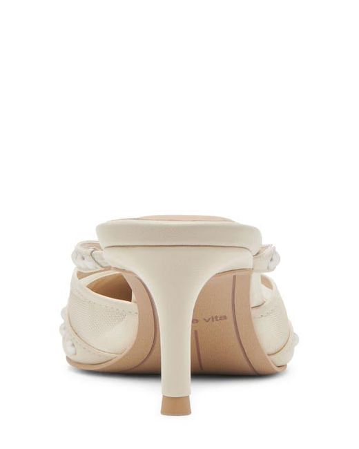 Dolce Vita White Keilah Pointed Toe Mule