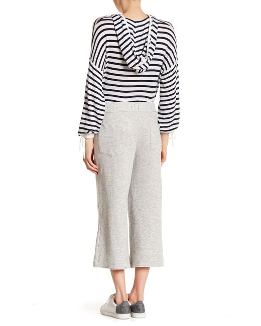Cropped wide sales leg sweatpants