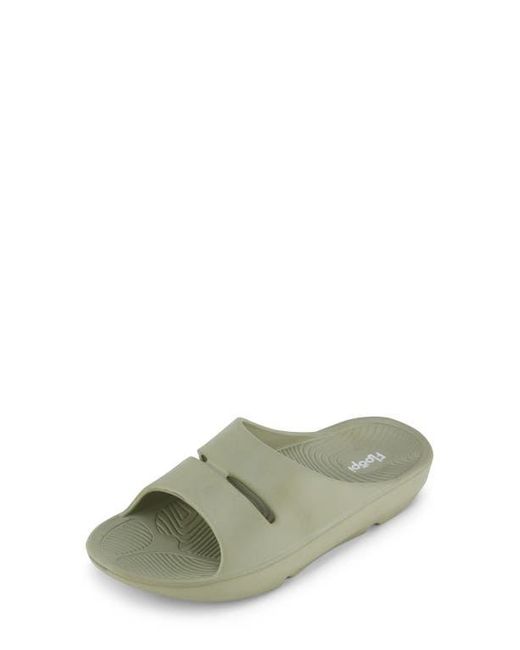 FLOOPI Green Sophie Comfort Slide Sandal