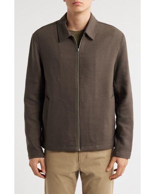 Vince Brown Zip-Up Jacket for men