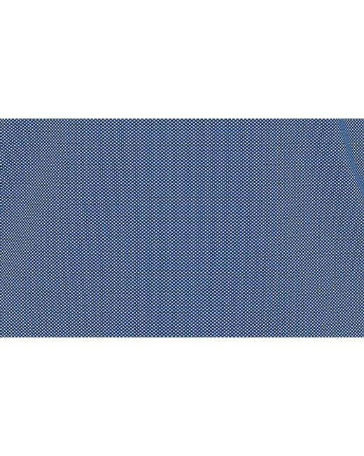 PINOPORTE Blue Short Sleeve Stretch Polo for men