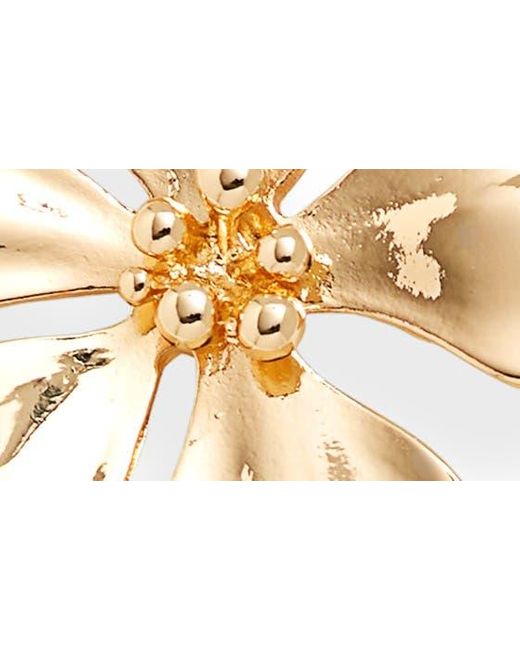 Nordstrom Metallic Sculpted Flower Pendant Necklace