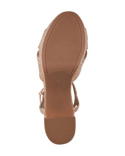 Bandolino Pink Prezley Ankle Strap Platform Sandal