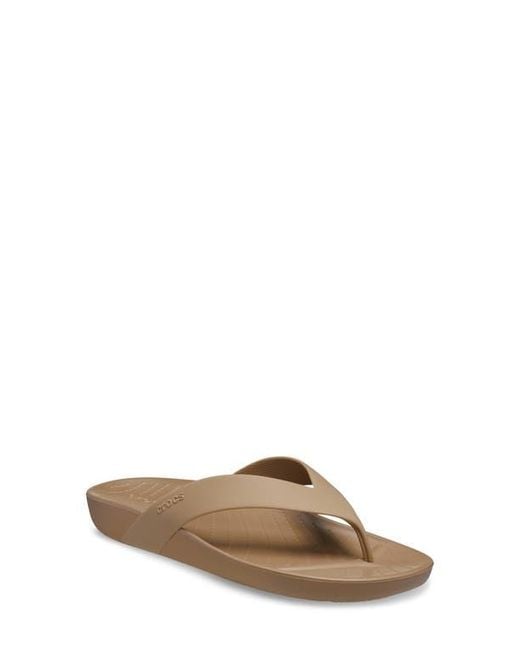 CROCSTM Brown Splash Flip Flop