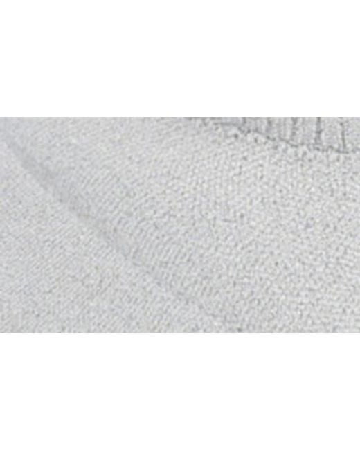 McQueen White Ribbed Tread Sock Bootie