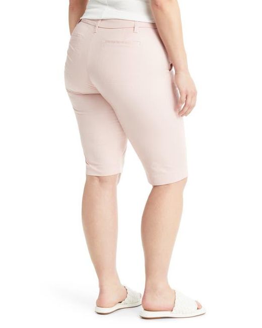 Vince Pink Coin Pocket Stretch Cotton Berumuda Shorts