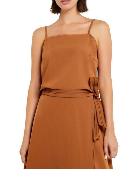 Misook Brown Square Neck Camisole