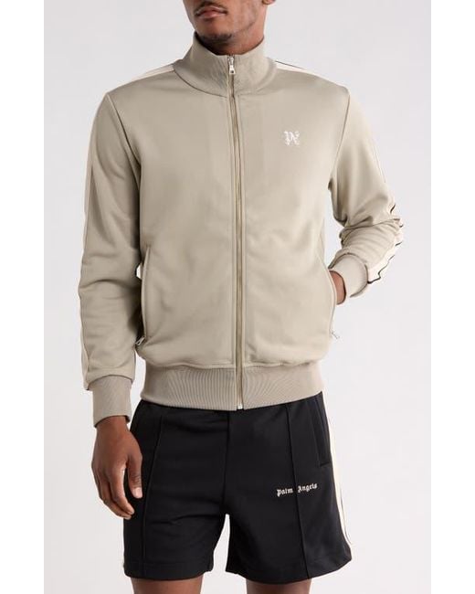 Palm Angels Gray Track Jacket for men