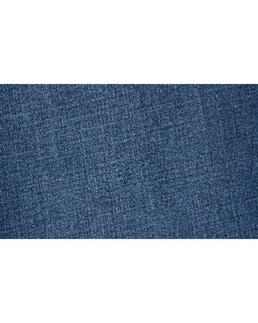 Seven7 Blue High Waist Cuffed Hem Jeans