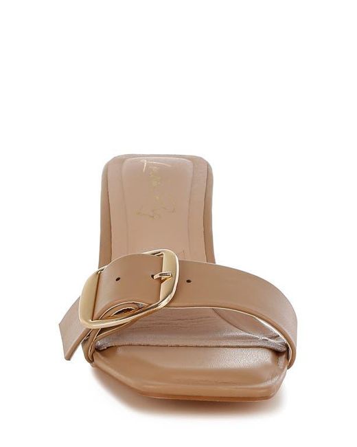 London Rag Slides LONDON RAG Acacia Slide Sandal in White | Lyst
