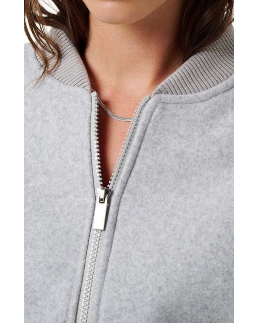 Travis Mathew Gray Rustic Retreat Bomber Jacket